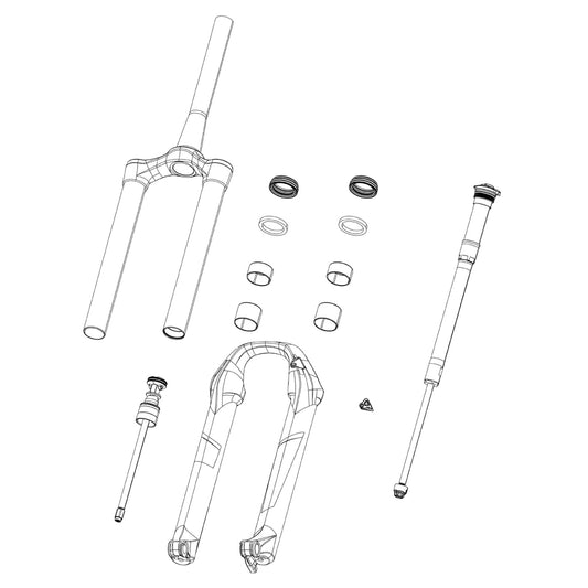 RECHANGE ROCKSHOX - BUTÉE DE RECHANGE POUR AMORTISSEUR DE COMPRESSION DE FOURCHE - ADAPTÉ AUX AMORTISSEURS À DISTANCE TK ET RL (COMPEND LA BUTÉE DE BOÎTIER ET LA VIS DE RÉGLAGE) - JUDY/RECON/30/35 (2020-2021)