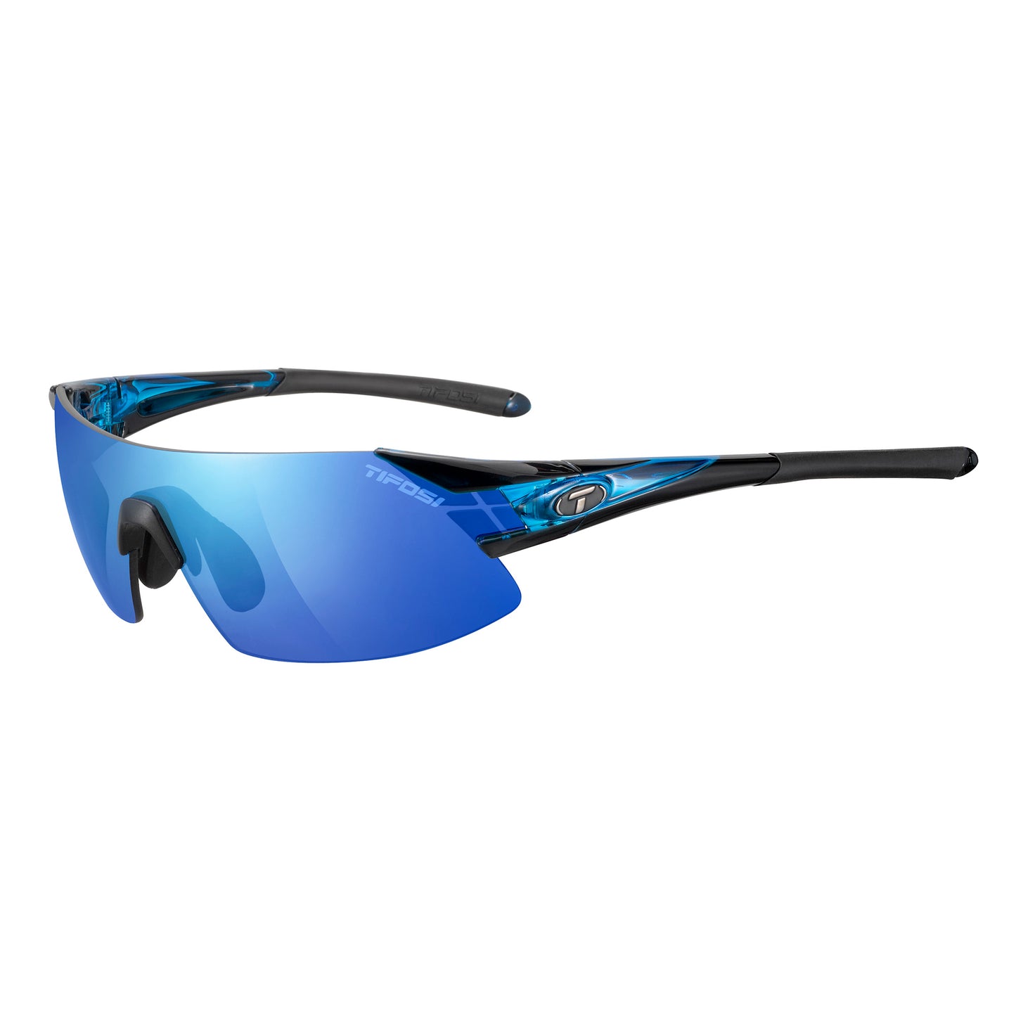 TIFOSI PODIUM XC CRYSTAL BLUE CLARION BLUE LENS SUNGLASSES