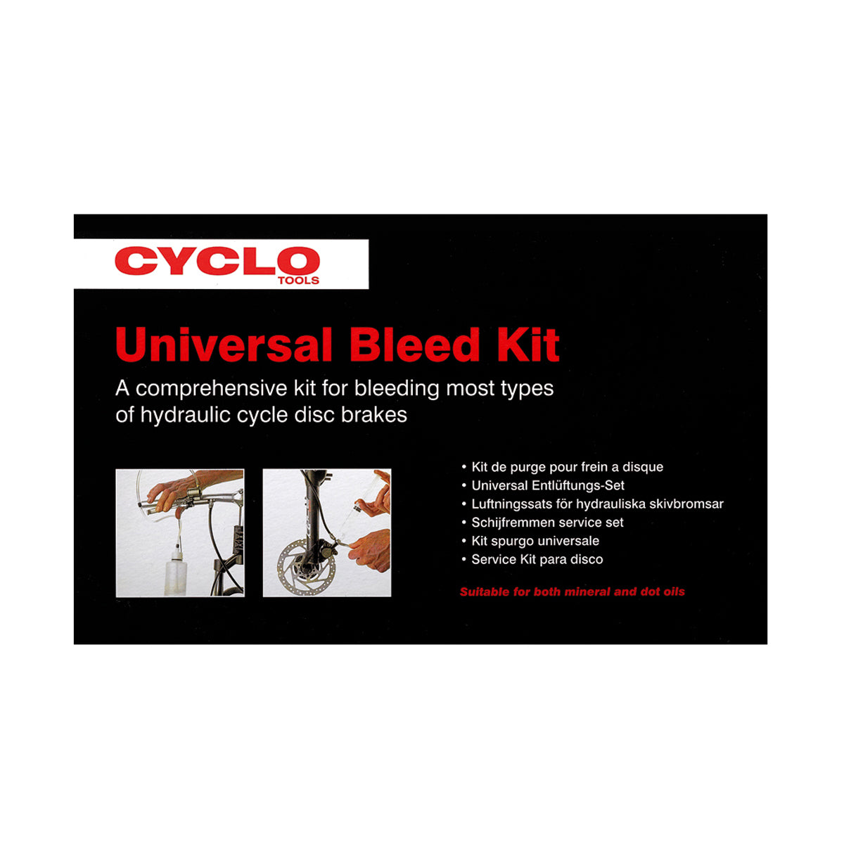 CYCLO UNIVERSAL BRAKE BLEED KIT