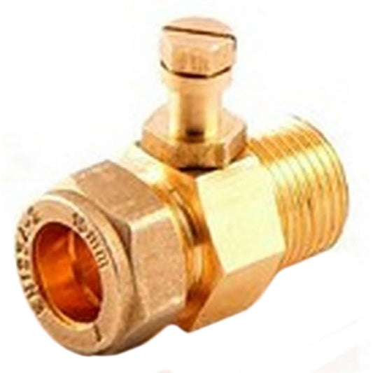 Point de test en ligne 1/2" mâle à 22 mm