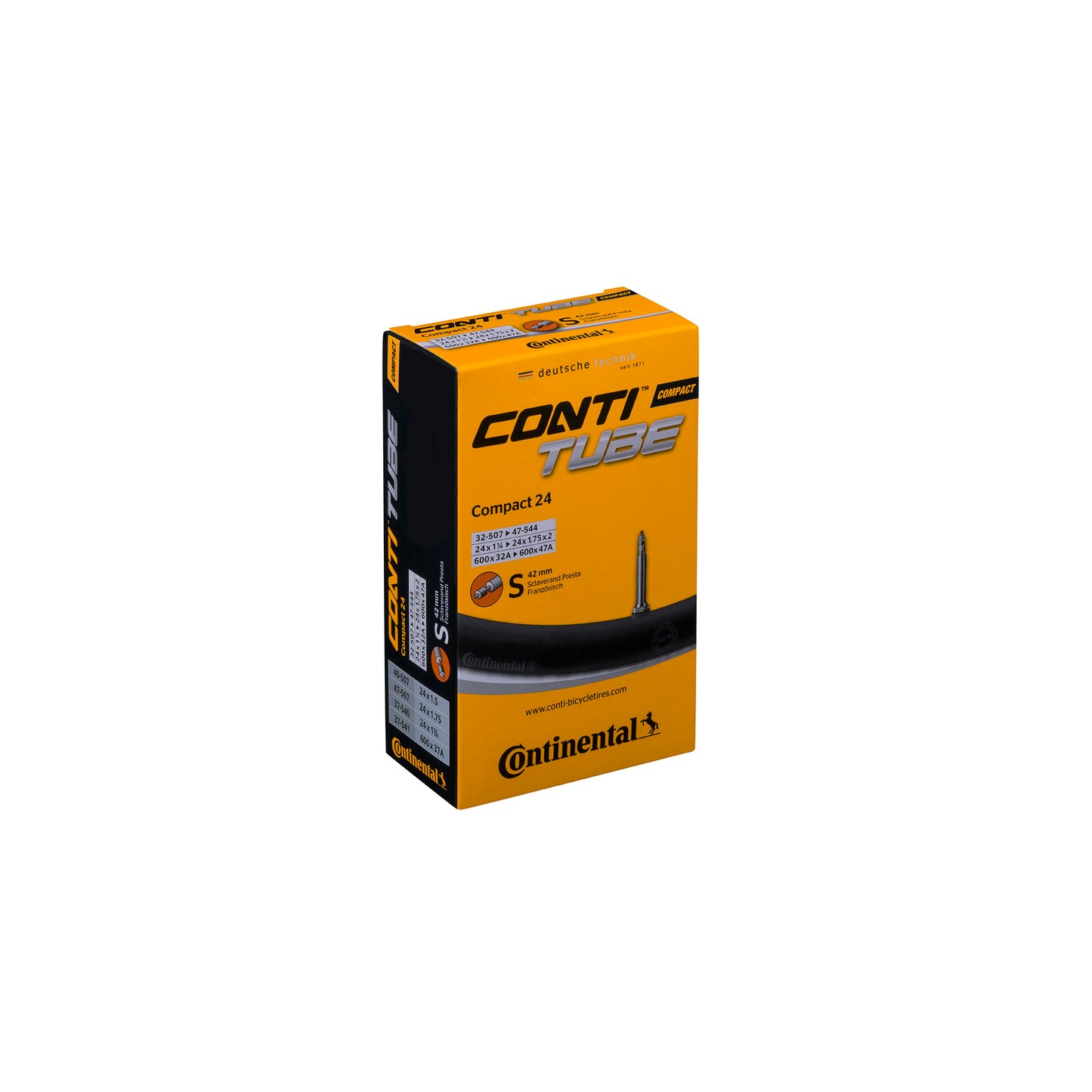 CONTINENTAL COMPACT TUBE - PRESTA 42MM VENTIL