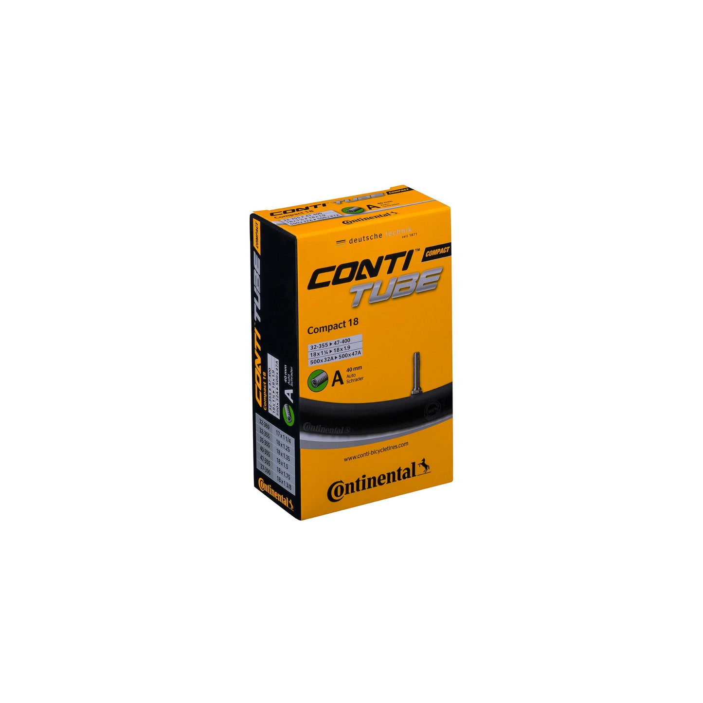 CONTINENTAL COMPACT TUBE – SCHRADER 40-MM-VENTIL