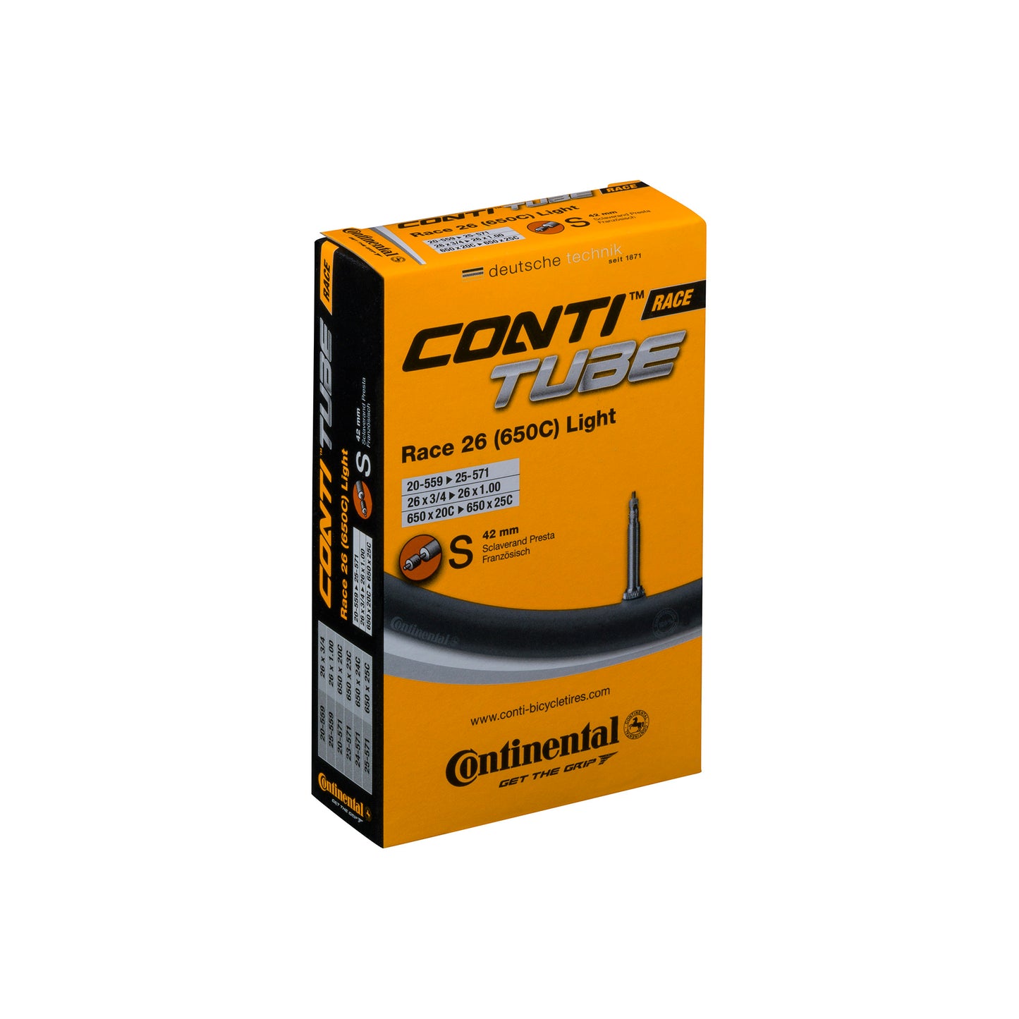 CONTINENTAL RACE TUBE LIGHT – PRESTA 42-MM-VENTIL