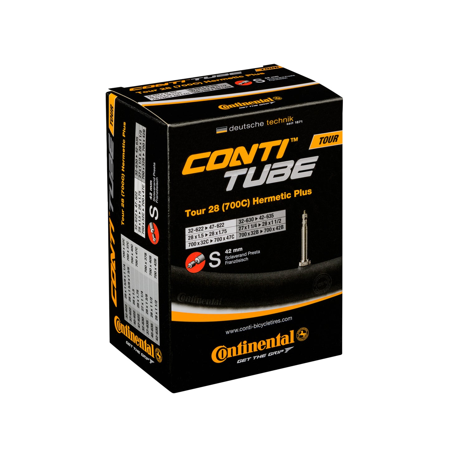 CONTINENTAL TOUR TUBE HERMETIC PLUS - PRESTA 42MM VENTIL