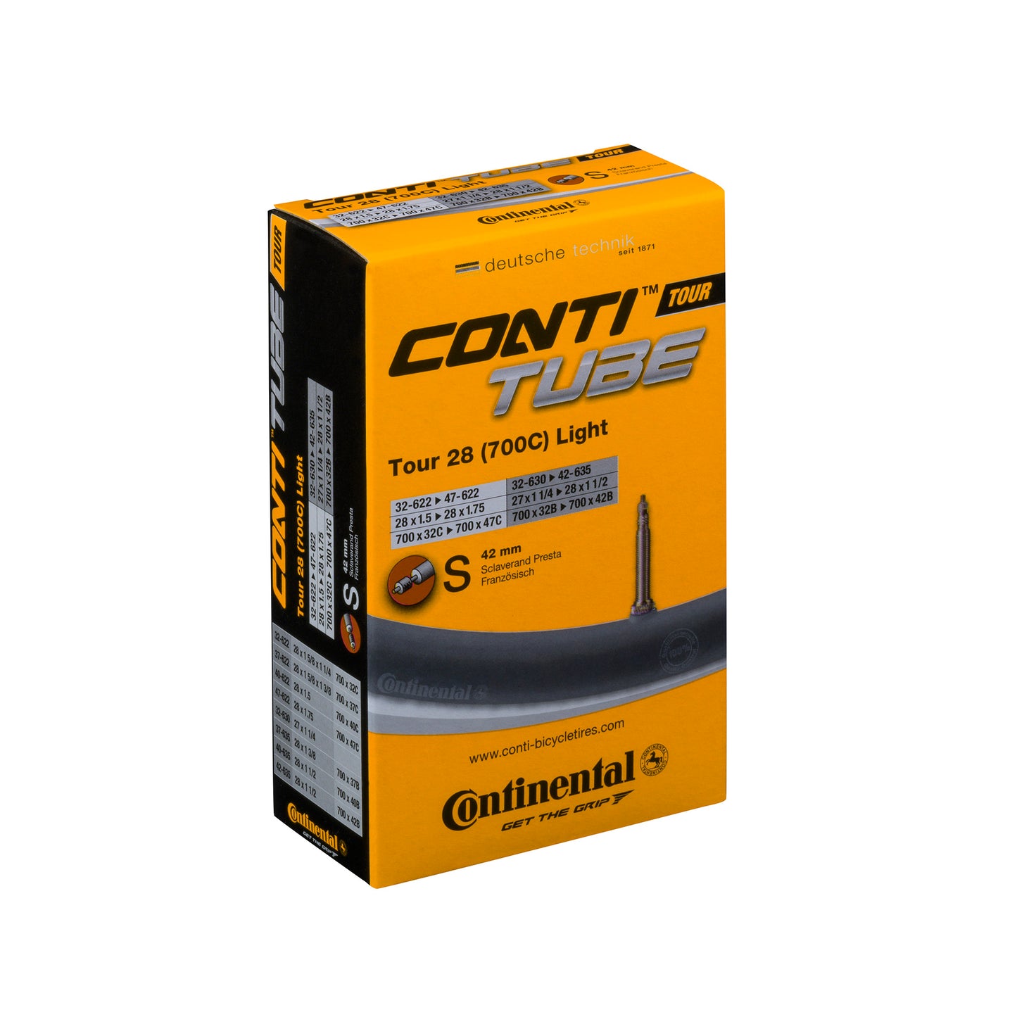 CONTINENTAL TOUR TUBE LIGHT – PRESTA 42-MM-VENTIL