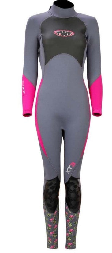 TWF XT3 Ladies Full Wetsuit  - Pink Tropic