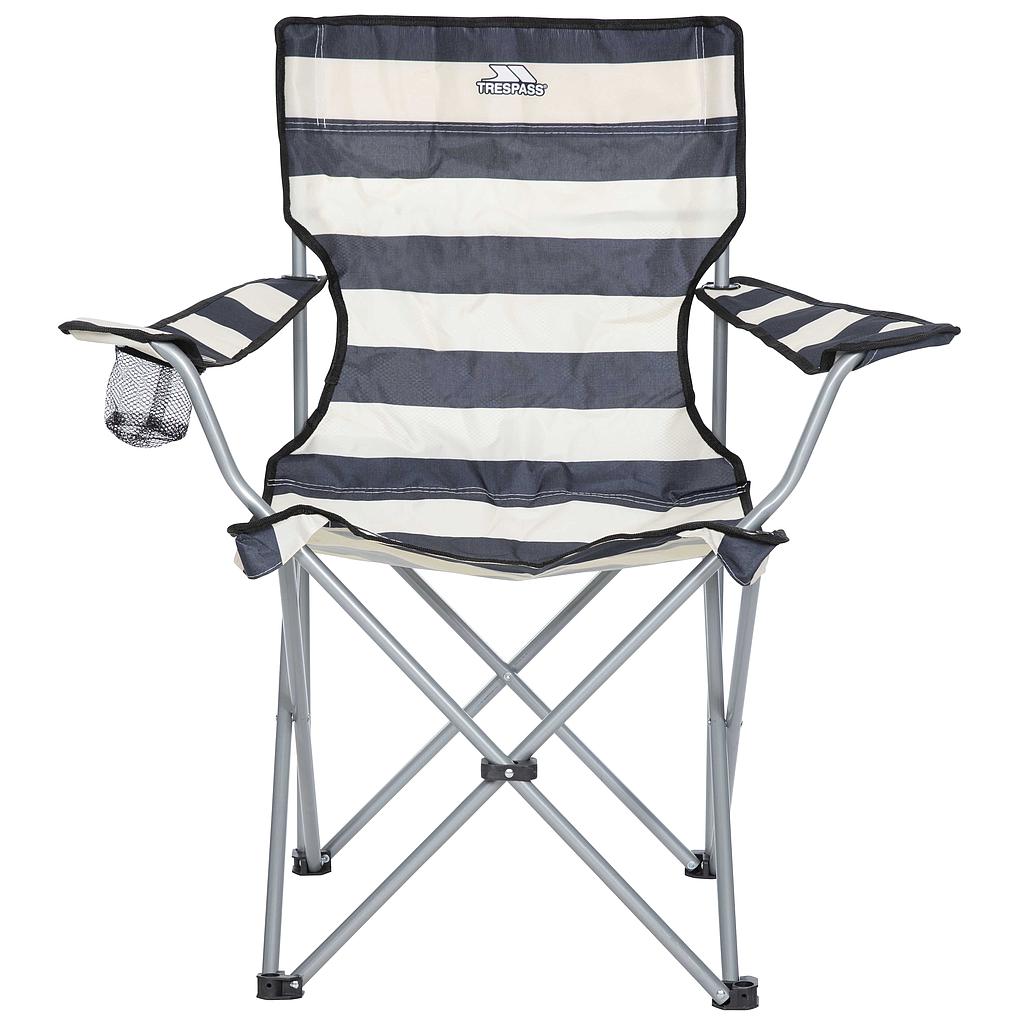 Trespass Branson Chaise de Camping Rayure Marine