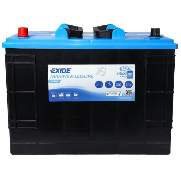 Exide ER650 12V FLA Batterie 142Ah