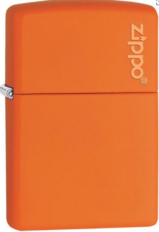 Zippo Logo Feuerzeug – Orange Matt 