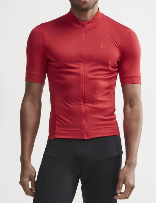 Craft Mens ESSENCE Bike Jersey Short Sleeve - Red