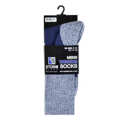 Storm Ridge Men’s Trekking Socks - Blue 7-11