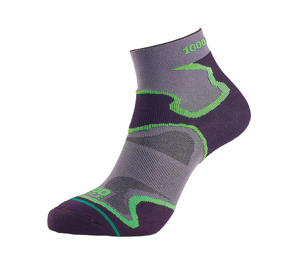 1000 Mile Fusion Socks - Men’s - Grey/Black/Green