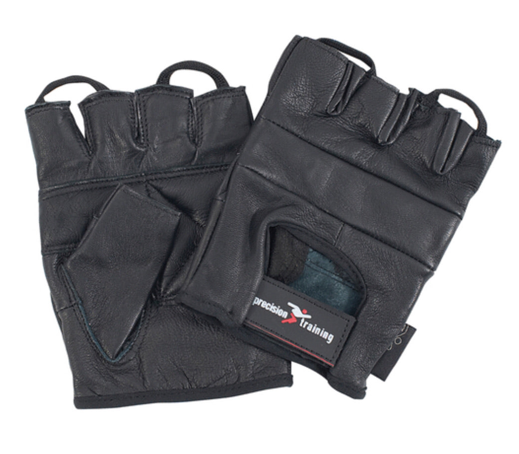 Precision Full Leather Weightlifting Gloves