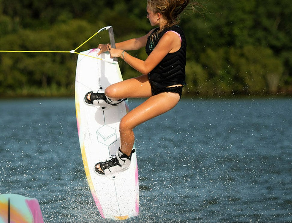 Liquid Force ANGEL Boat Wakeboard - White-Yellow-Pink