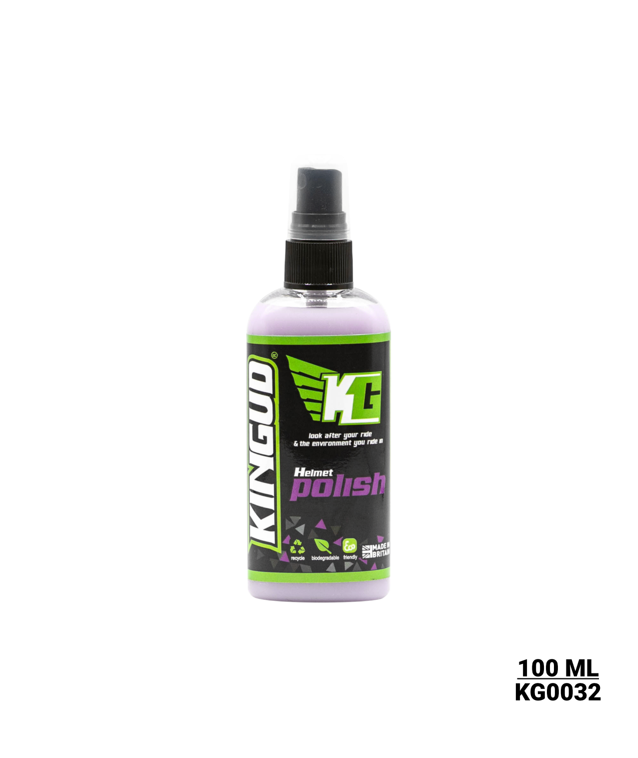 Kingud Purple Helmet Polish - 100ml