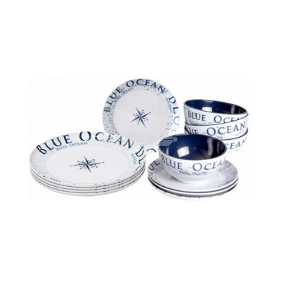 Brunner Blue Ocean Midday 12-teiliges Tafelservice