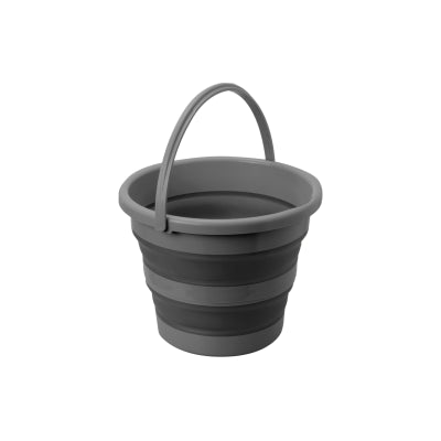 Brunner Grey/Black 10L Fold-Away Drum Bucket