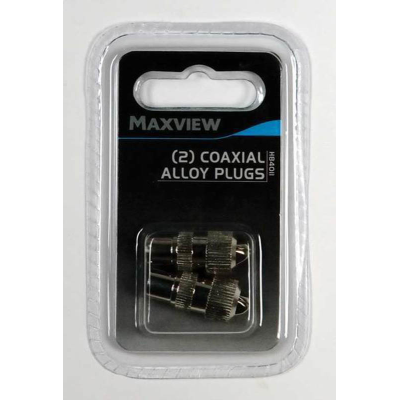 Maxview TV/FM Coaxial Alloy Plugs
