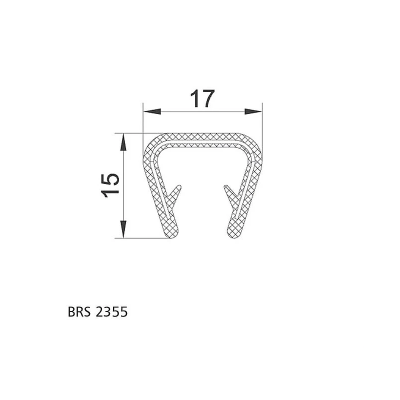 Self Grip PVC "U" 12mm 100m coils T5/T6 double skin