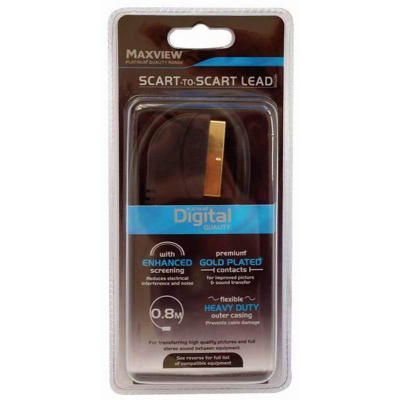 Maxview 0.8M Digital Quality scart to scart lead