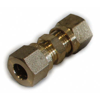 Brass 8MM Equal Coupling 10 pack