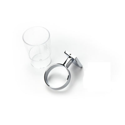 944 Glas und Halter Chrom