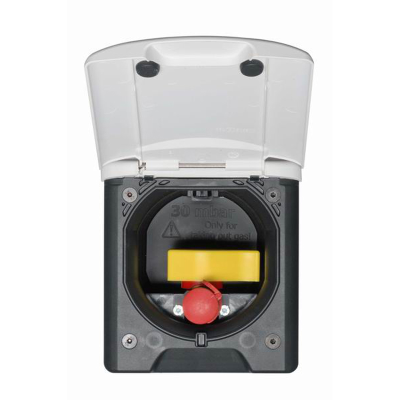 Fawo Black Flush inlet with sprung cover without sockets