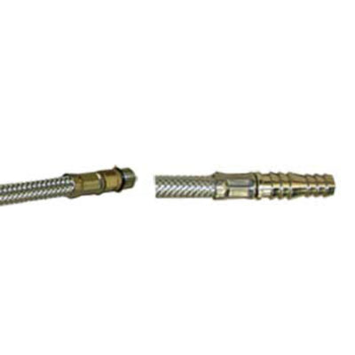 Dimatec 300mm Ribbed flexi tap hose with barbed end