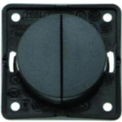 W4 12V Twin Rocker Switch Anthracite