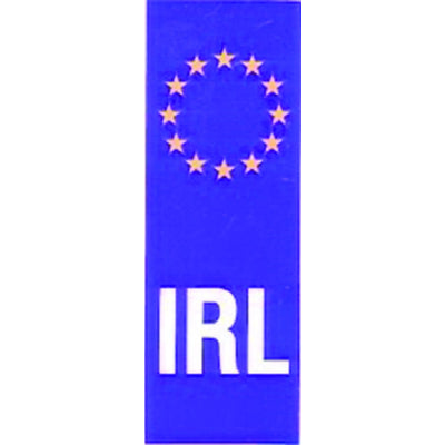Autocollant de plaque W4 Upright Euro Irlande