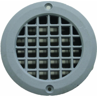 DLS 75 mm runde, kurze Heckentlüftung, Grau