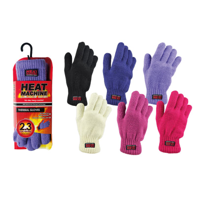Ladies thermal insulated gloves (assorted colours)