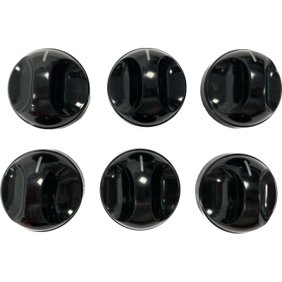 Thetford 2020 Black Knobs 6 pack