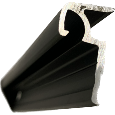 Barre de charnière en polyplastique noir 838 mm