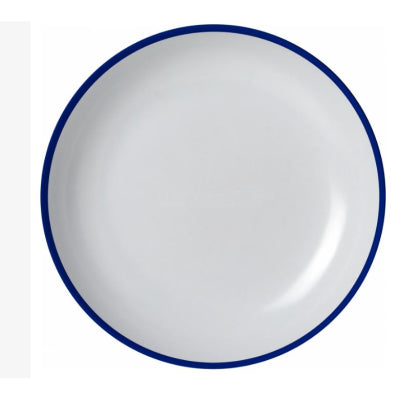 Assiette plate Brunner Loop bleu foncé