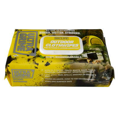 Ultra Grime Outdoor 80 XXL Wipes (order in mutiples of 8)