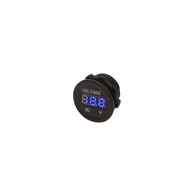 12V Voltmeter Blau