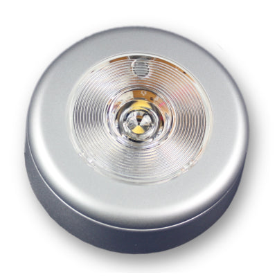 Lumière Ronde 4 LED Argent