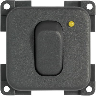 CBE Grey Single Switch with LED Retail Packed