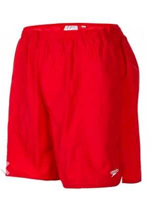 Speedo Mens Solid Leisure Shorts - Red