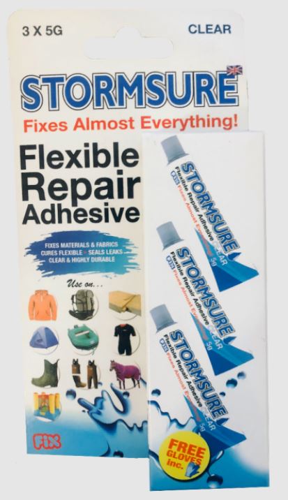 Stormsure Flexible Repair Adhesive (3 x 5g Tubes)